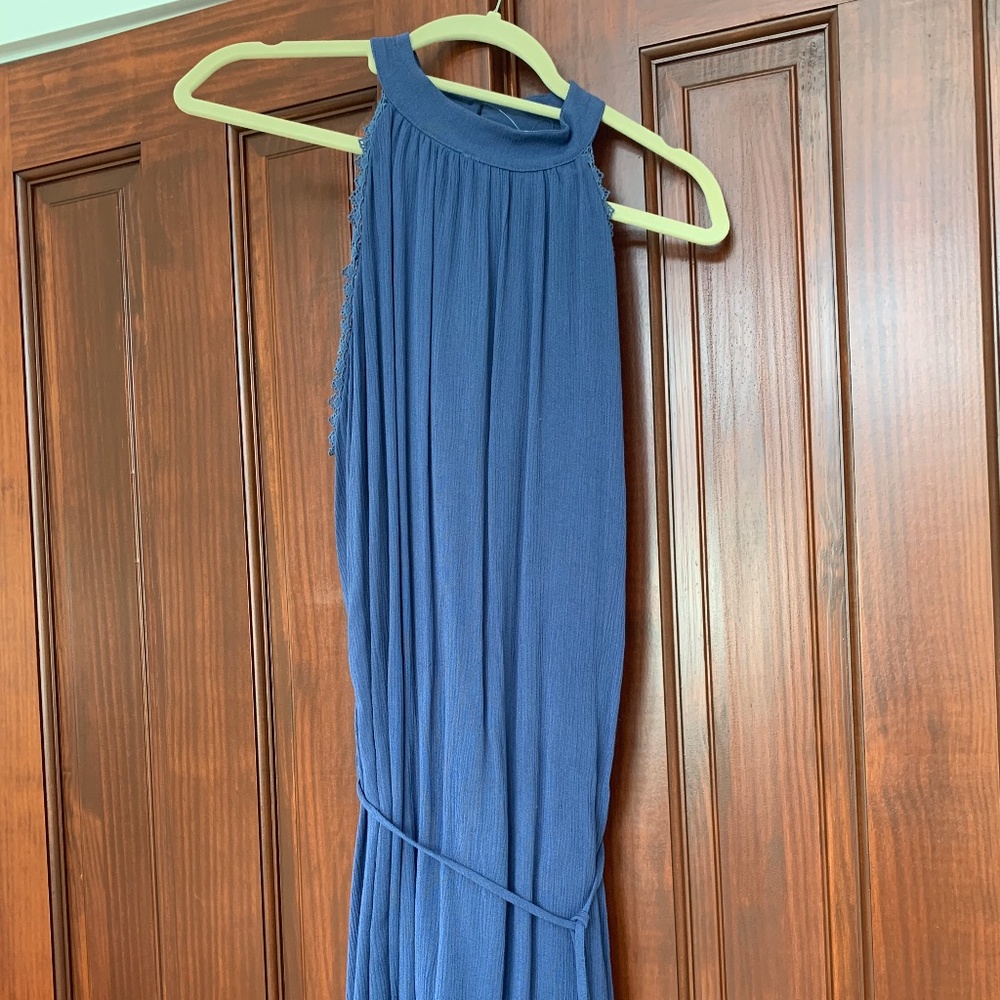 Beachy Long Halter Dress